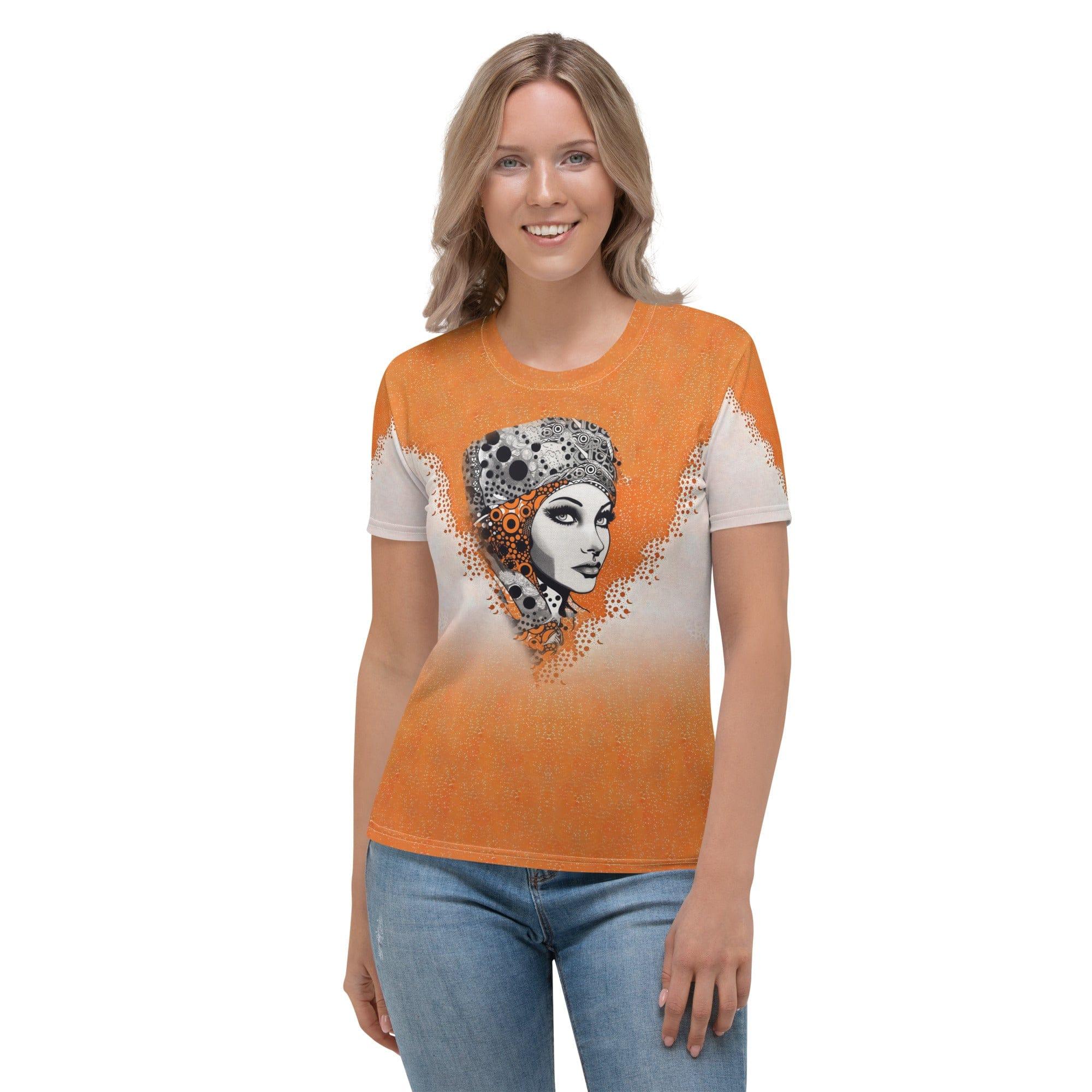 Artistic Aptitude Women's T-Shirt on model showcasing unique design