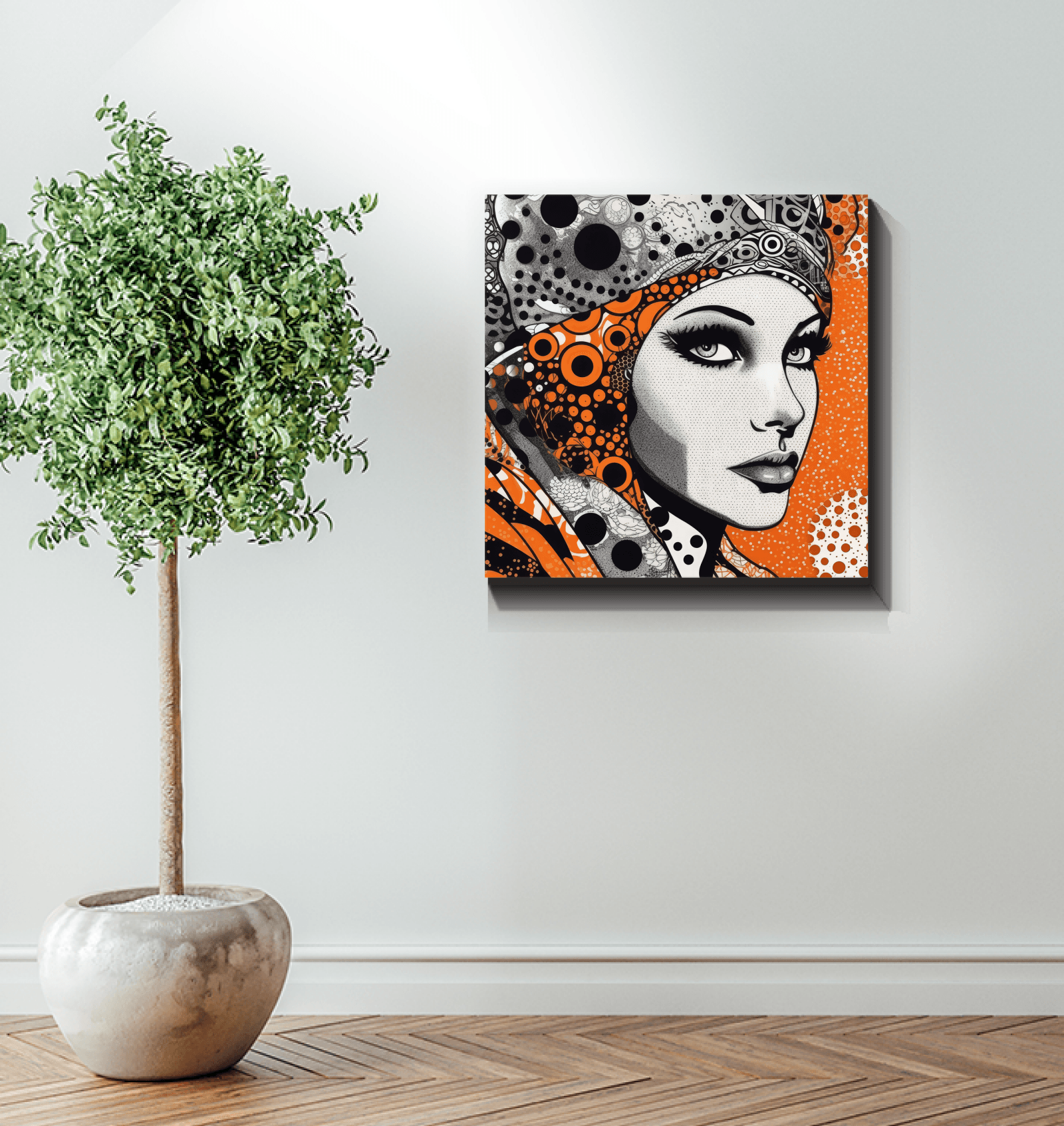 Wall-mounted Artistic Aptitude canvas enhancing home decor.
