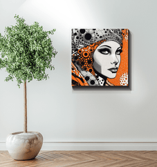 Wall-mounted Artistic Aptitude canvas enhancing home decor.