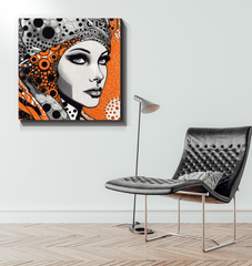Artistic Aptitude canvas displayed in a contemporary office space.