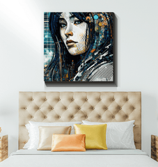 Stylish and modern wrapped canvas titled Artistic Aura.
