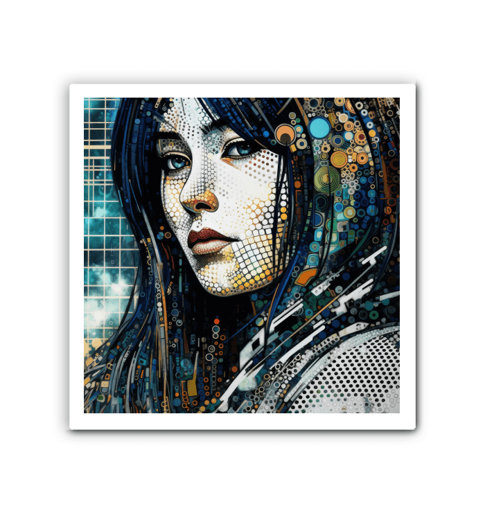 Modern artistic aura canvas for living room.