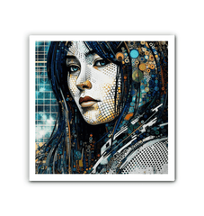 Modern artistic aura canvas for living room.