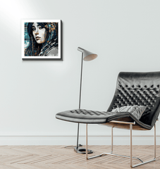 Contemporary artistic aura canvas wall art.
