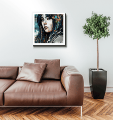 Artistic Aura abstract design canvas art piece.