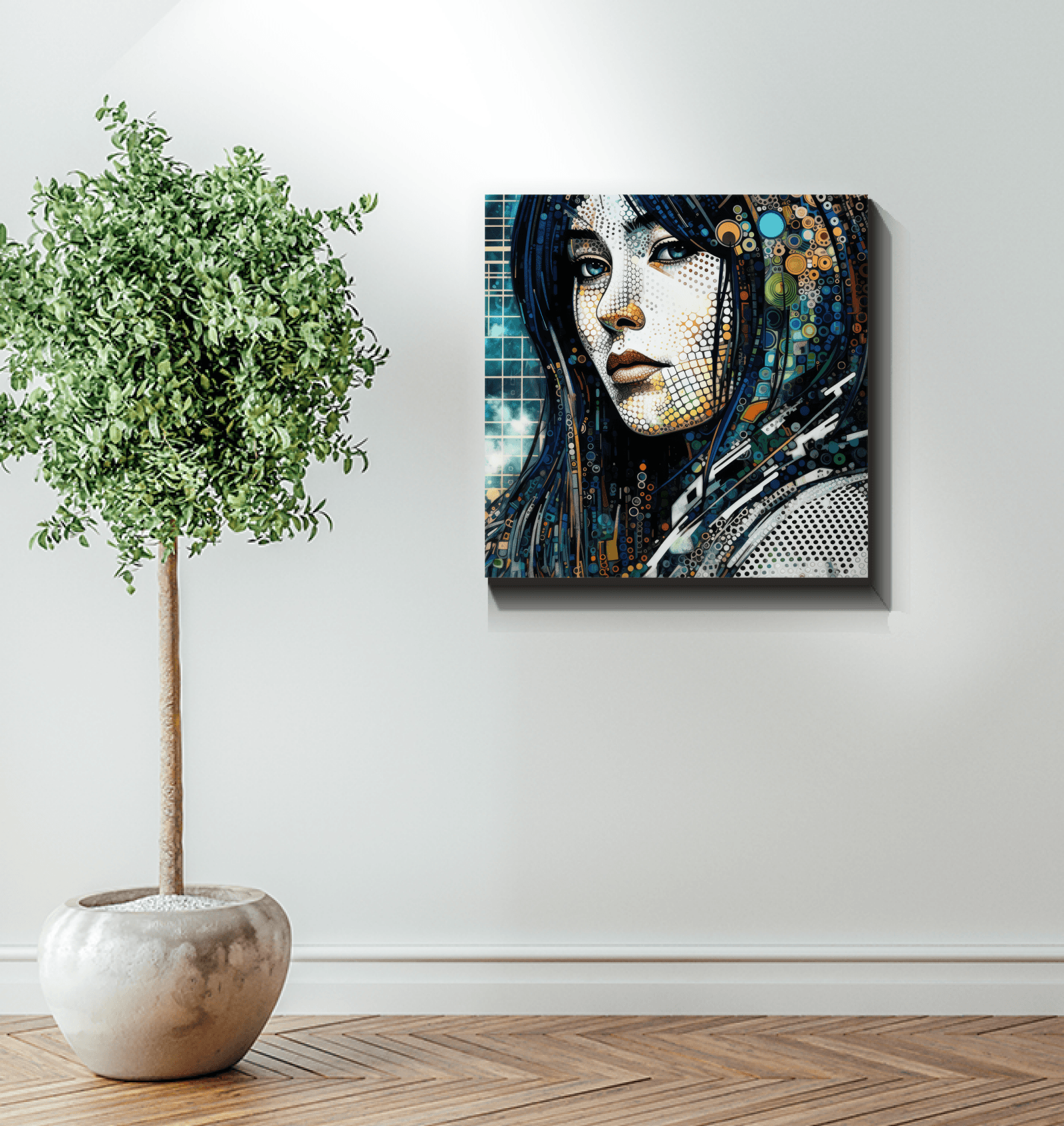 Artistic Aura canvas perfect for modern interior designs.