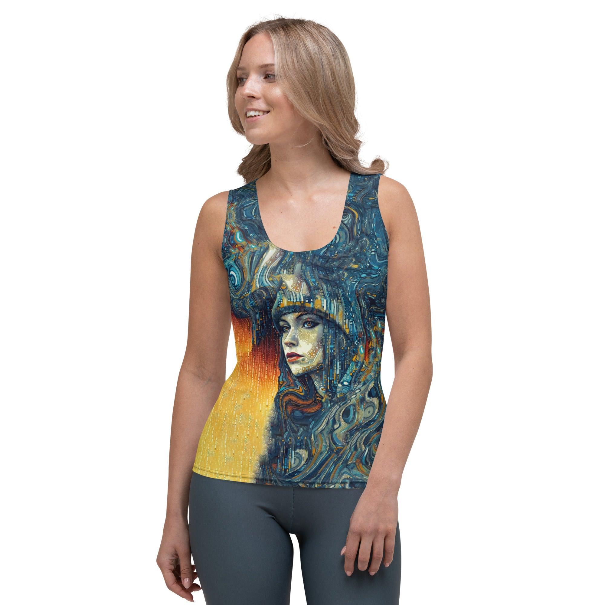 Artistic Auras II Sublimation Tank Top Front View.