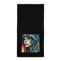 Artistic Auras II Towel with vibrant abstract patterns for stylish home decor.