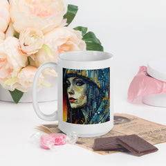 Glossy Finish Artistic Auras II Coffee Cup.