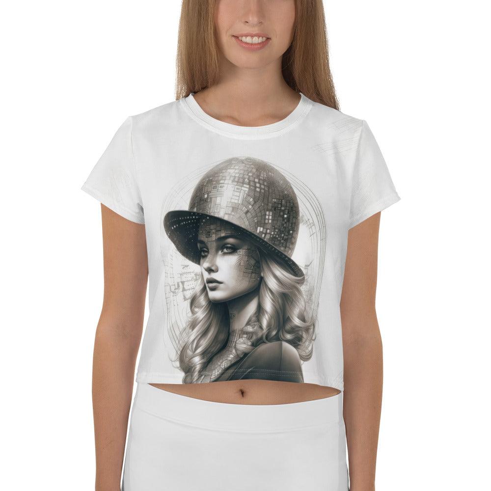 Artistic Awakening All-Over Print Crop Tee - Beyond T-shirts