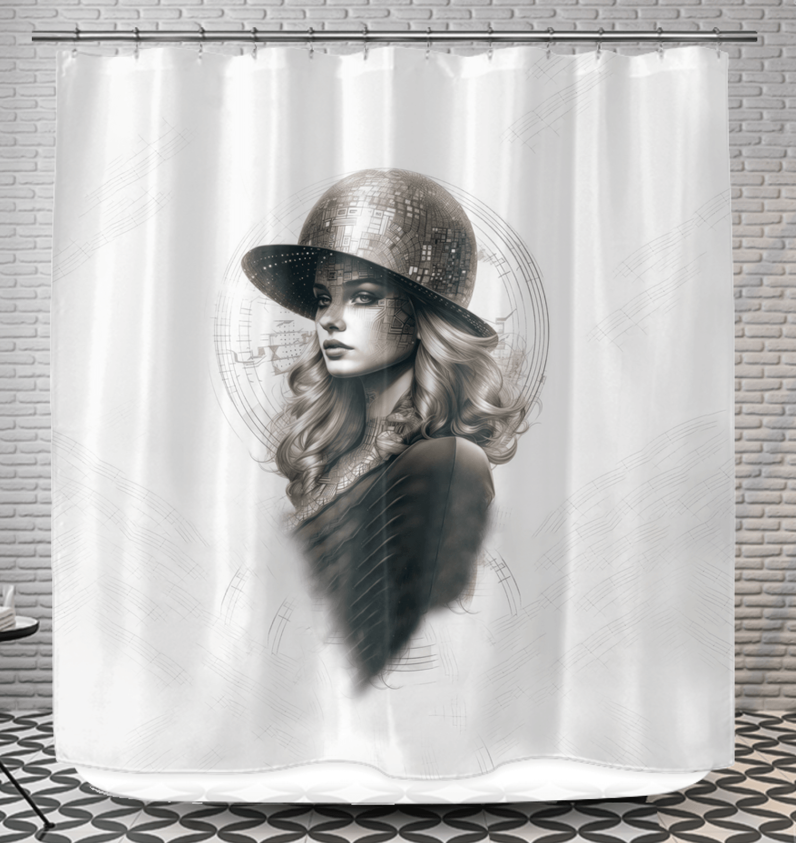 Artistic Awakening Shower Curtain - Beyond T-shirts