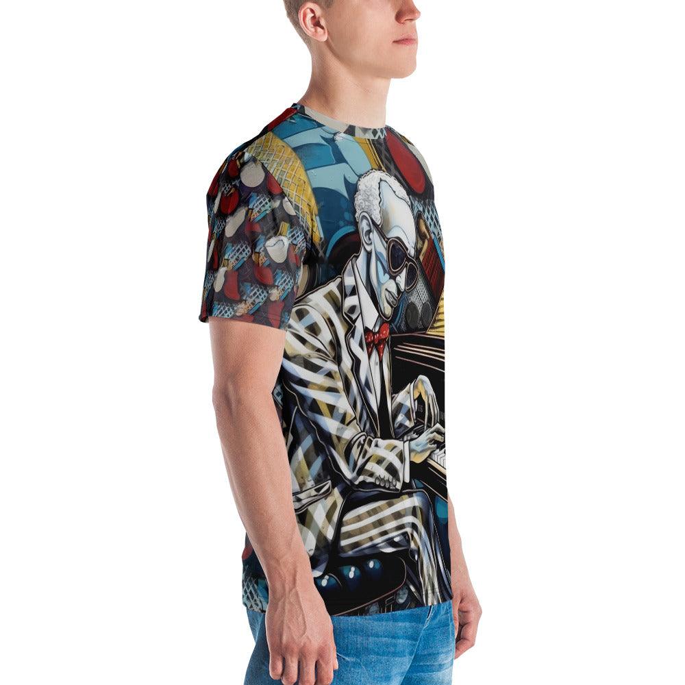 Men's Graphic T-Shirt with Soundwave Art