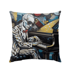 Artists Breathe Life Into Sound Outdoor Pillow - Beyond T-shirts