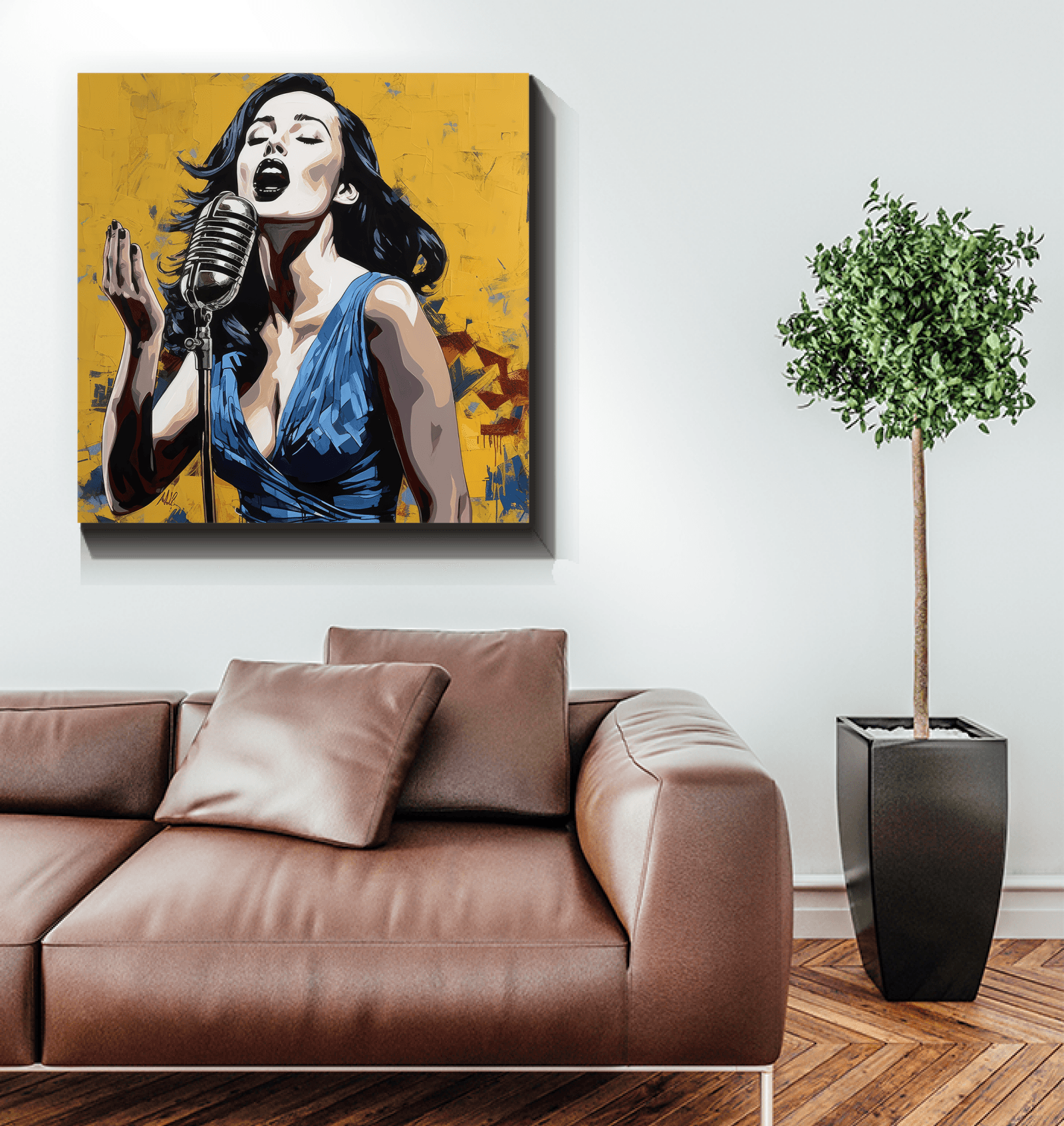 Elegant Wrapped Canvas Wall Art.