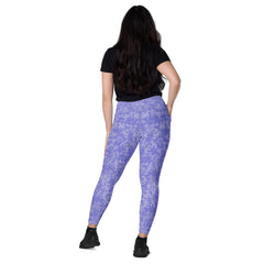 Stylish crossover waistband leggings for active dance routines.