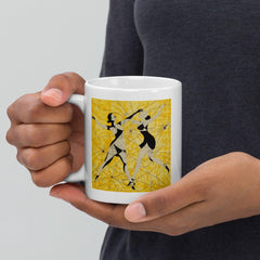 Durable coffee mug with dance-inspired design for daily use