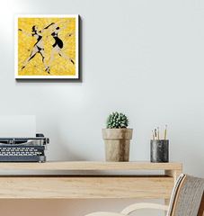 Athletic Feminine Dance Moves Wrapped Canvas - Beyond T-shirts