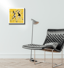 Athletic Feminine Dance Moves Wrapped Canvas - Beyond T-shirts