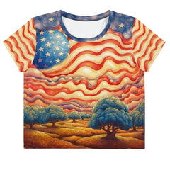 Autonomy Impressions All-Over Print Crop Tee - Beyond T-shirts