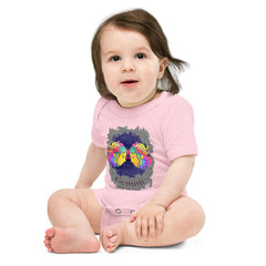 Gemini baby short sleeve one piece - Beyond T-shirtsGemini-themed baby one-piece in soft cotton