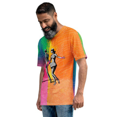 Men's T-shirt from Balletic Drama Attire on model