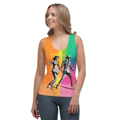Durable and stylish Balletic Drama sublimation tank top for dance