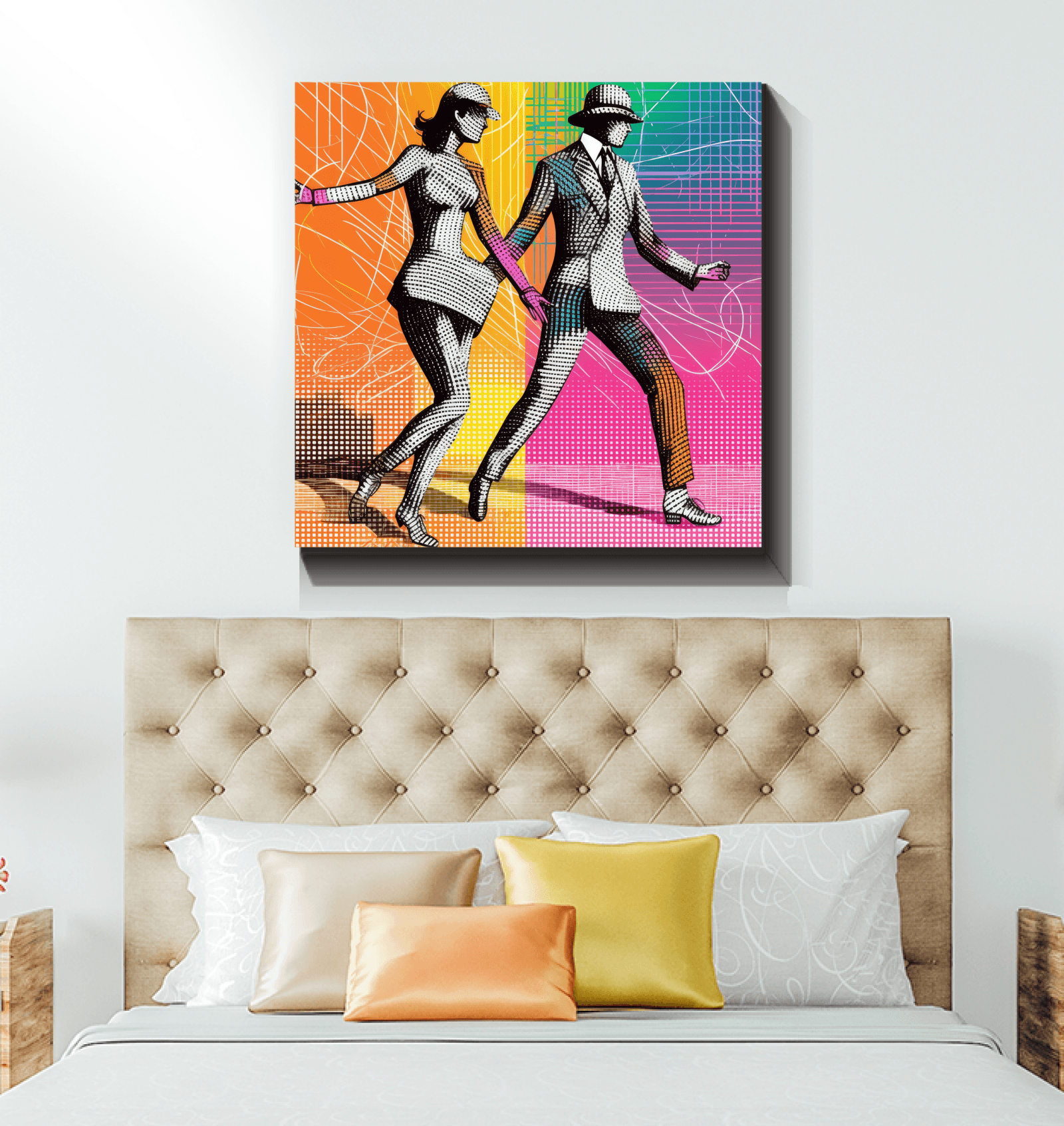 Elegant Dance Attire Canvas Wall Decor