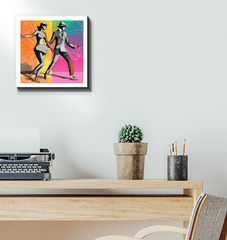 Dramatic Ballet Attire Art on Canvas