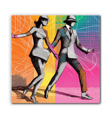 Artistic Balletic Drama Canvas for Living Room