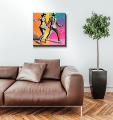 Balletic Elegance Wrapped Canvas Art Piece