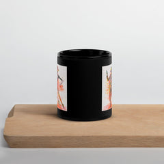 Elegant black glossy mug from the Balletic Dreamland collection.