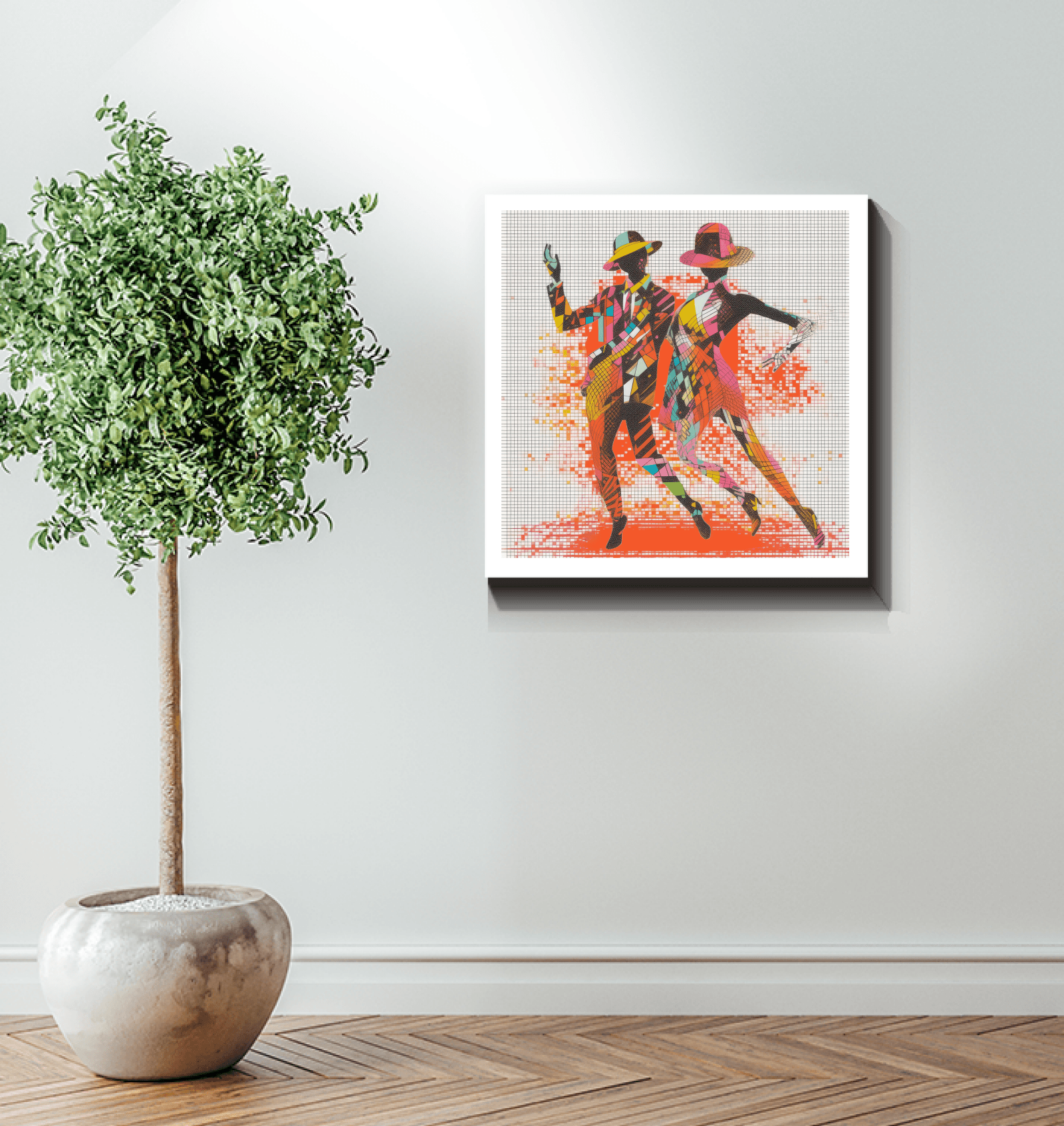 Balletic Dreamland Fashion art as a focal point in room design.