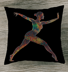 Balletic Elegance Fashion Outdoor Pillow - Beyond T-shirts