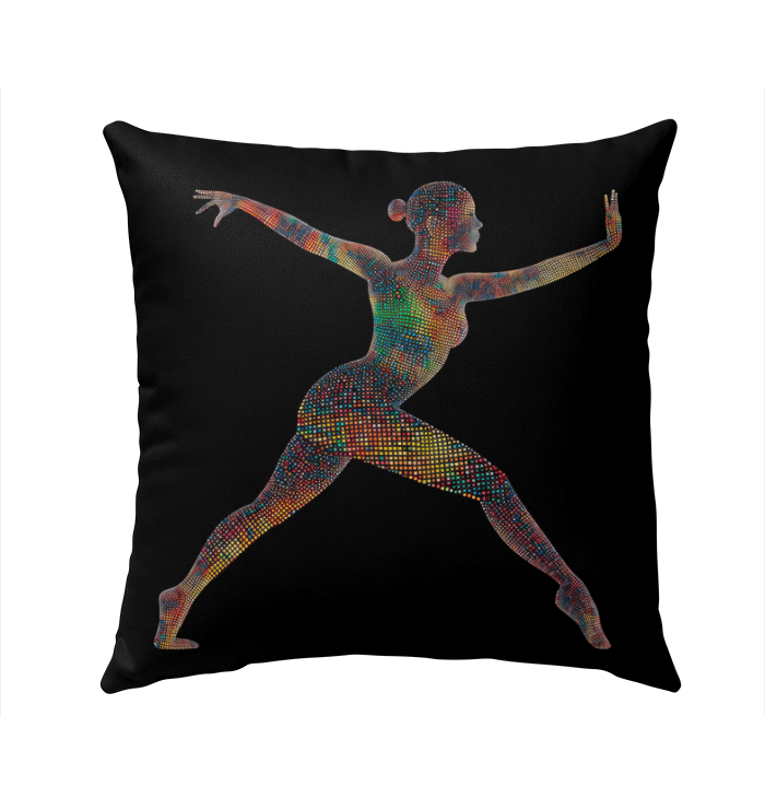 Balletic Elegance Fashion Outdoor Pillow - Beyond T-shirts