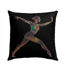 Balletic Elegance Fashion Outdoor Pillow - Beyond T-shirts