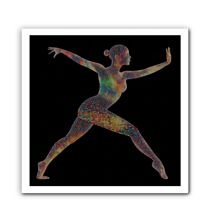 Stylish Ballet Fashion Wrapped Canvas