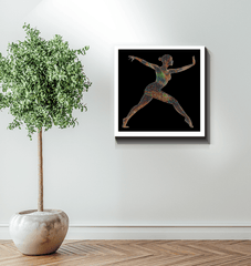 Contemporary Balletic Elegance Canvas Display