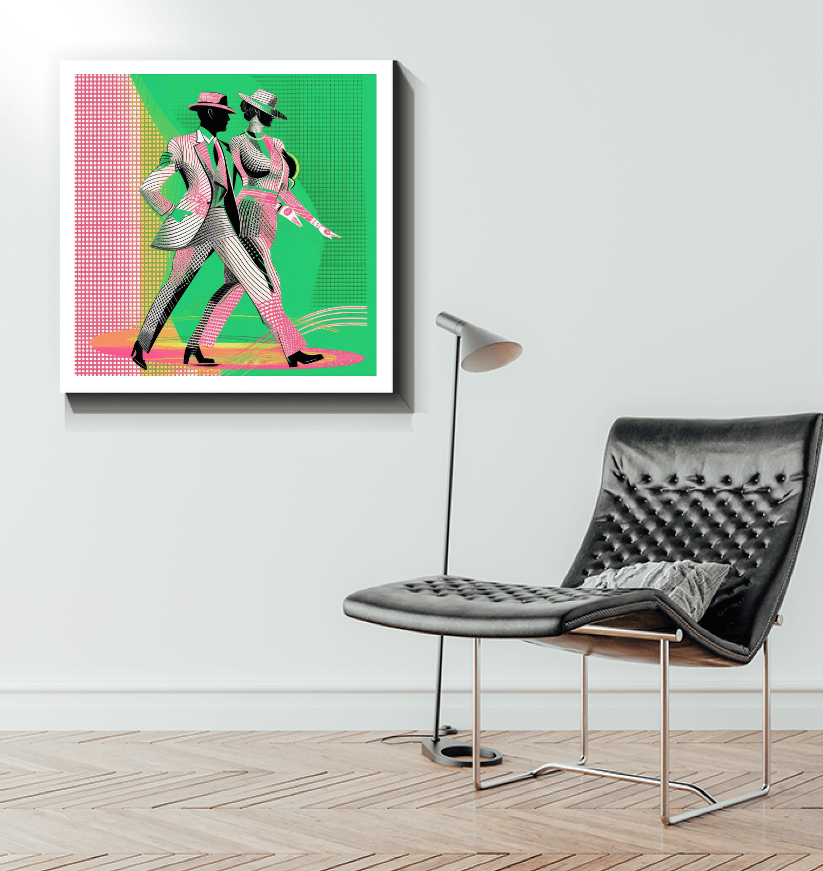 Balletic Euphoria Canvas showcasing fashion elegance.