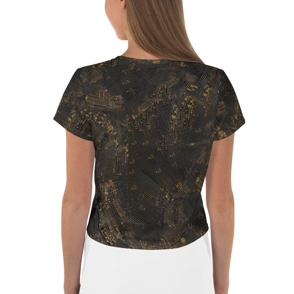 Balletic Extravaganza Style All-Over Print Crop Tee - Beyond T-shirts