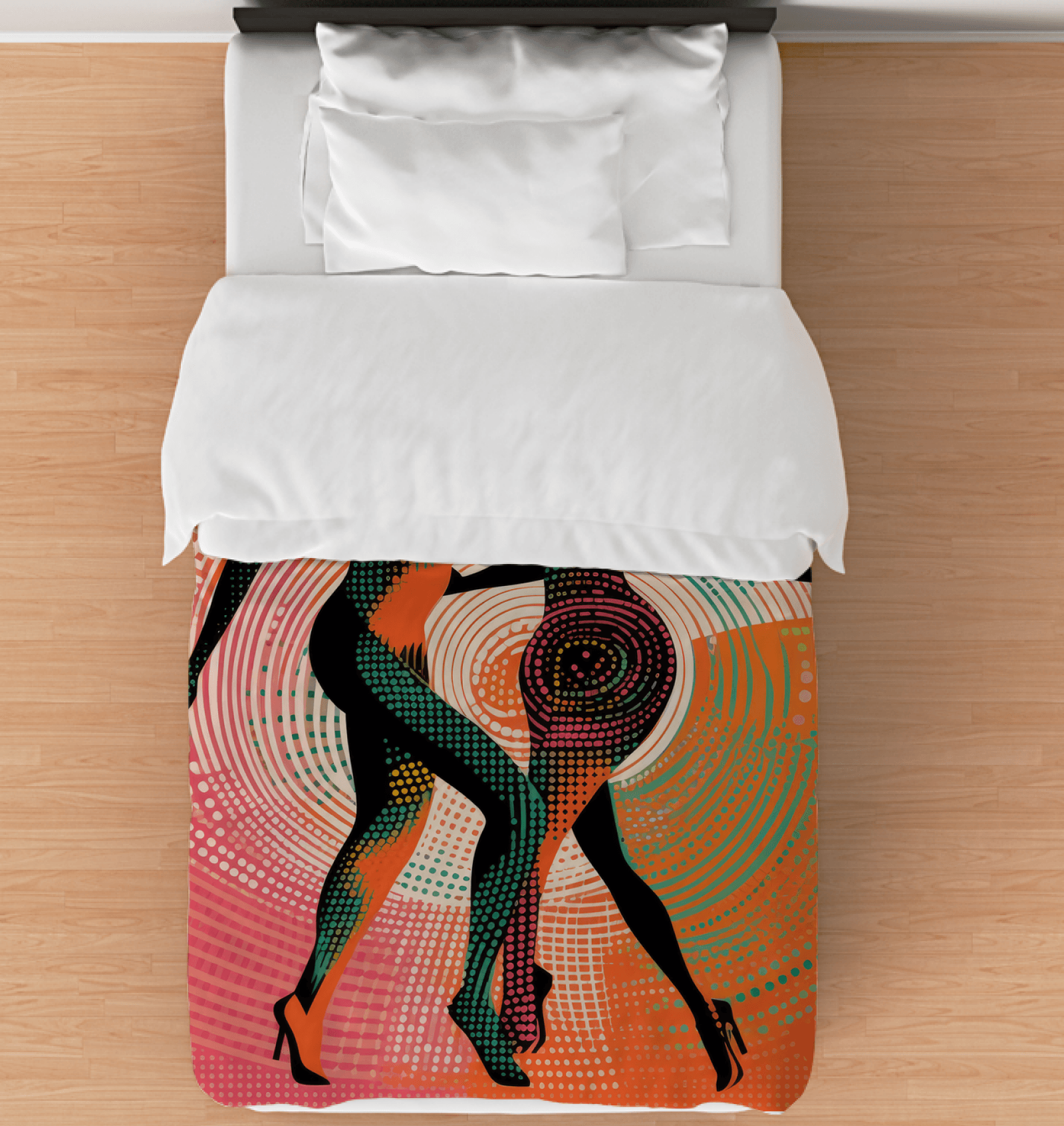 Balletic Extravaganza Style Twin Comforter showcasing elegant design for stylish bedding.