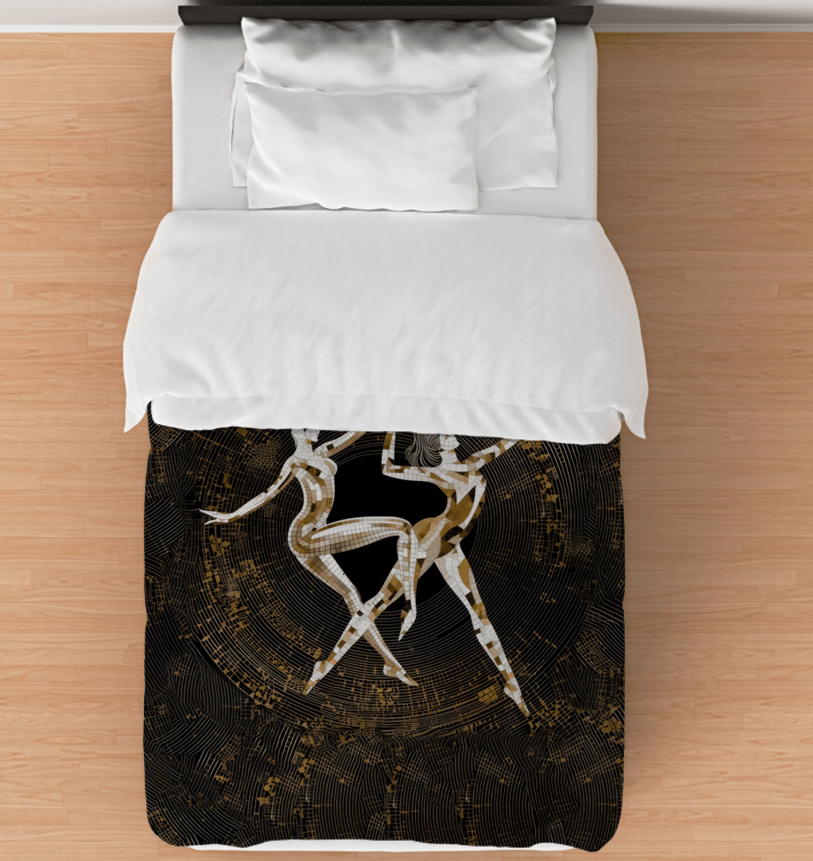 Comforter with Balletic Extravaganza style, perfect for adding a touch of elegance to any bedroom.