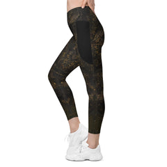 Balletic extravaganza leggings with pockets in use