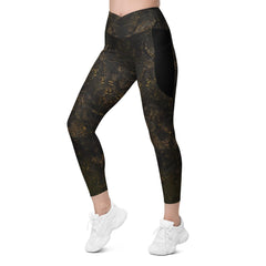 Fashionable dancer wearing balletic extravaganza leggings