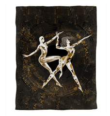 Elegant twin-sized Balletic Extravaganza duvet cover showcasing sophisticated design.