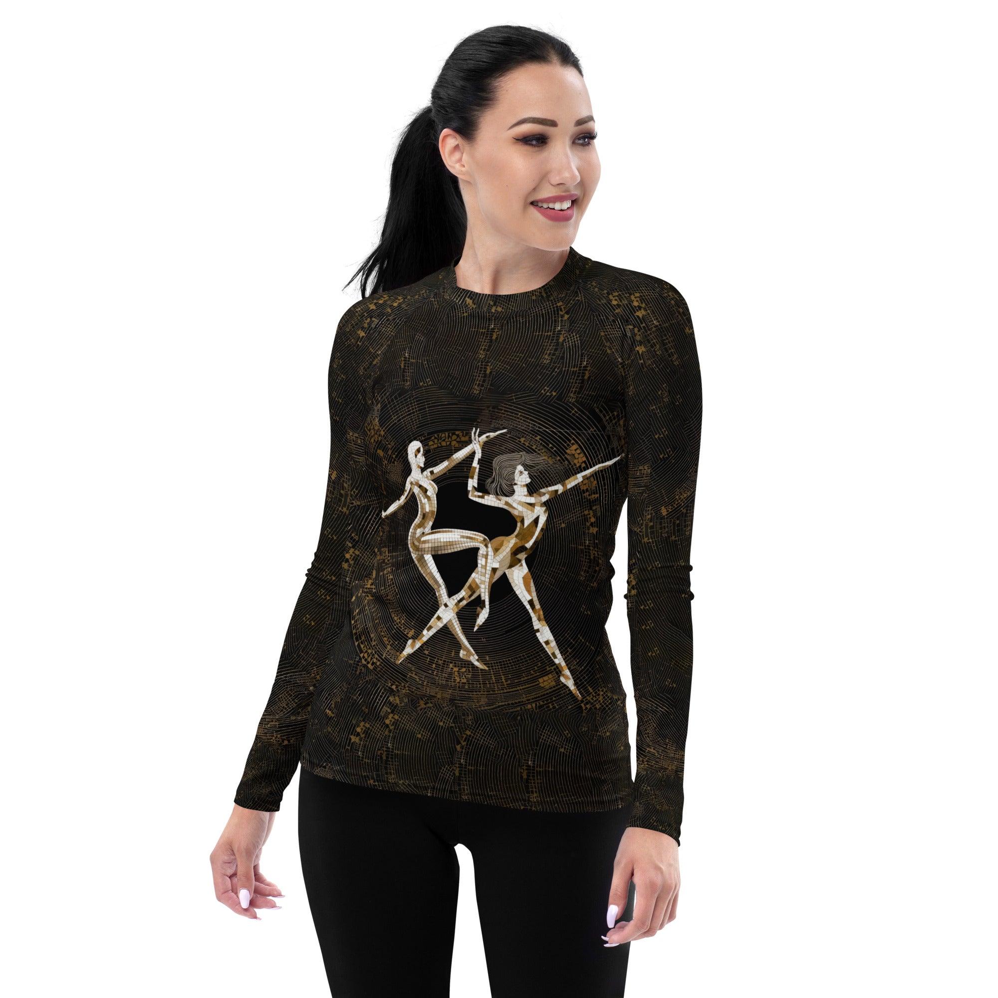 Balletic Extravaganza Style Women's Rash Guard - Beyond T-shirts