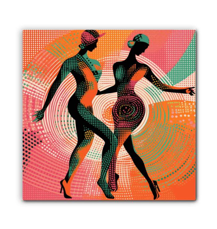 Decorative Balletic Extravaganza style canvas for home beautification.