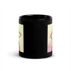 Close-up of Balletic Fantasia mug's glossy finish