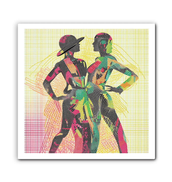 Gallery-Style Balletic Attire Wall Canvas