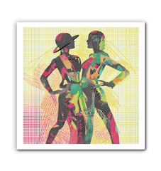 Gallery-Style Balletic Attire Wall Canvas