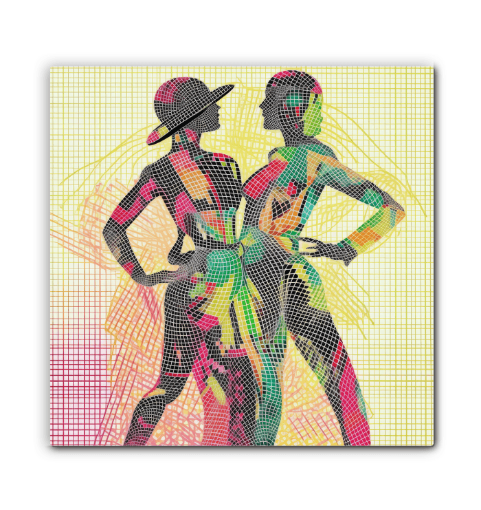 Modern Balletic Canvas Art for Home Aesthetics